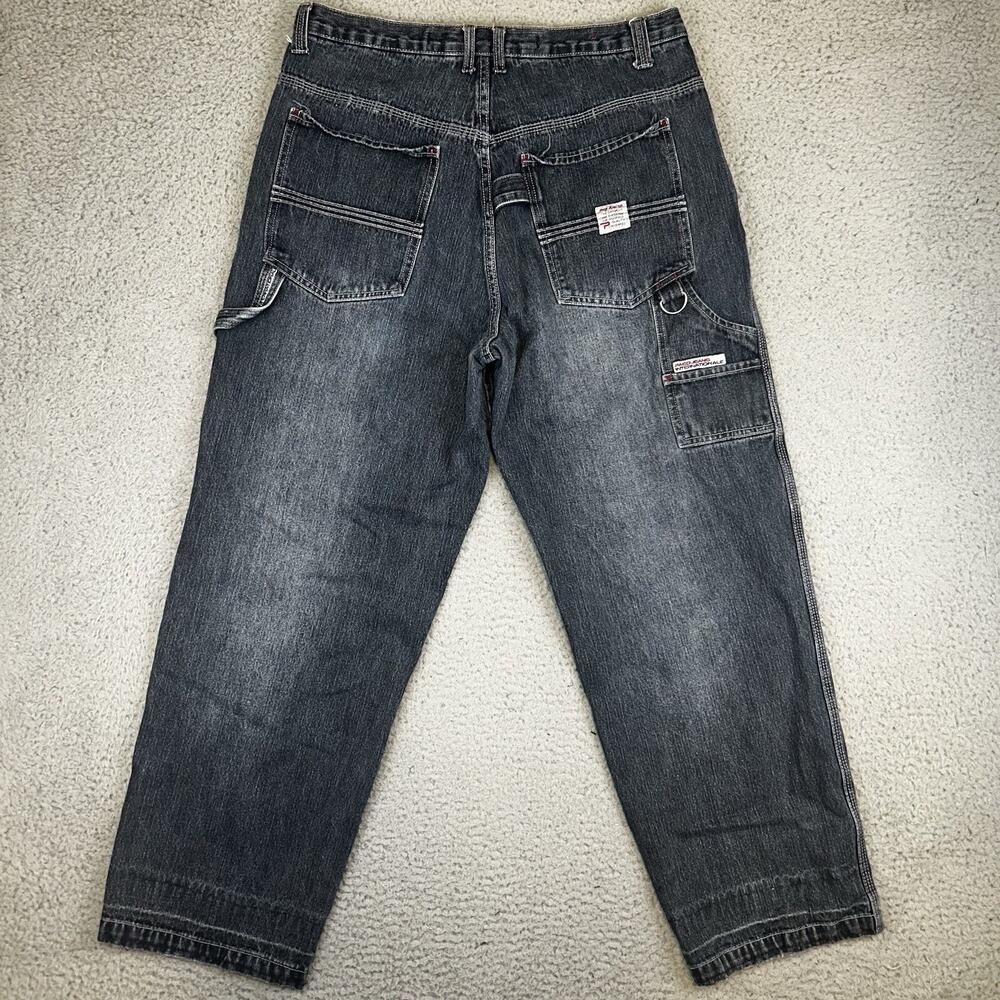 Vintage Paco Jeans Wide Leg Skater Carpenter Baggy Y2K Blue Denim Size 36x32